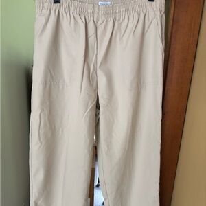 Koret Francisca Beige Elastic Waist Pants size 14